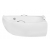 Wanna Milena Premium 150x70 prawa z zabudową styropianową Piramida, Besco